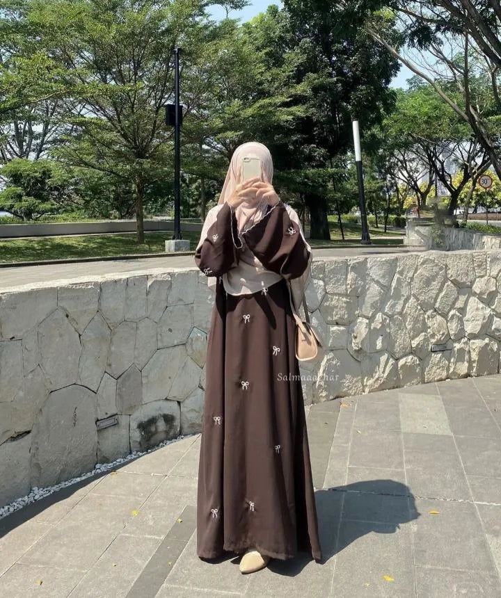 Georgette Embroidered Classic Abaya