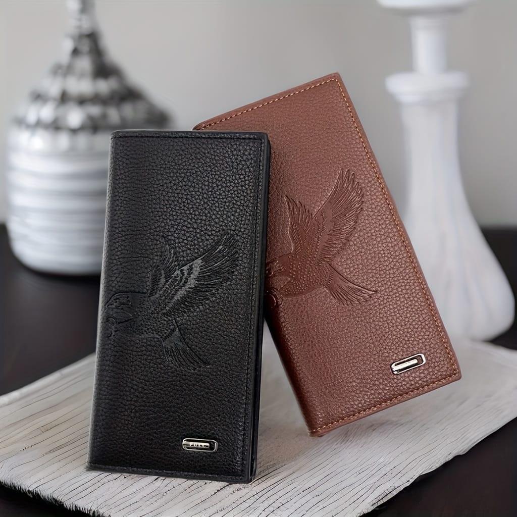 Men's Leather Bi-Fold Wallet - Stylish & Pocket Friendly, 1 Pc