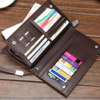 Men's Leather Bi-Fold Wallet - Stylish & Pocket Friendly, 1 Pc