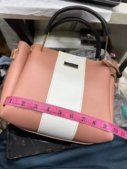 Women's Leather Plain Hand Bag