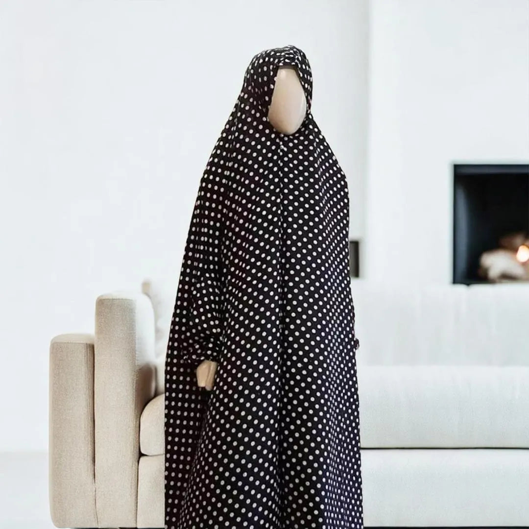 Stitch Namaz Chadar Full Length Full Sleeves With Naqab Random Prints Good Quality Material