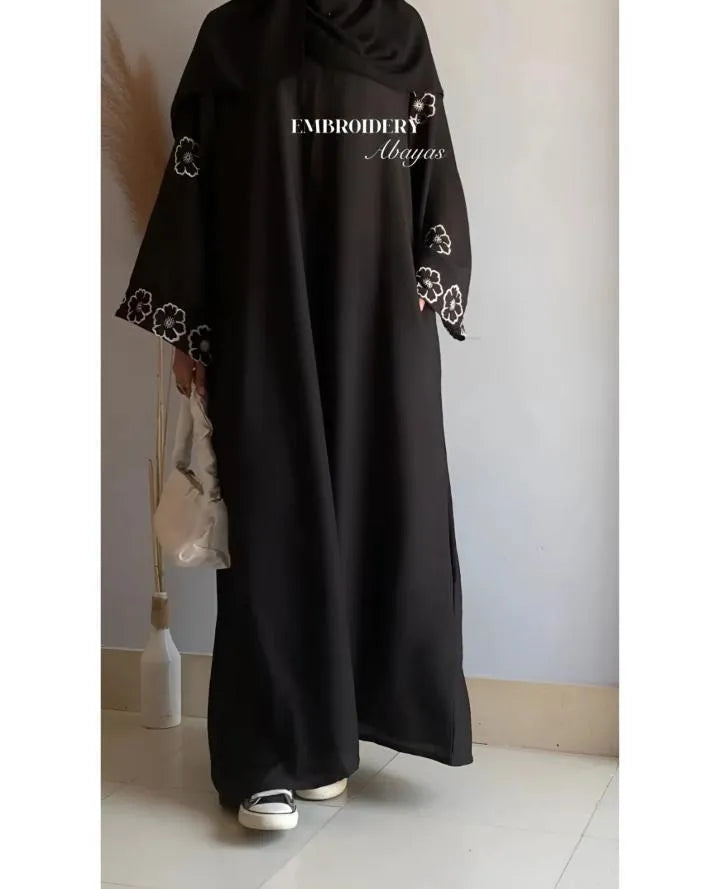 Georgette Embroidered Classic full Abaya