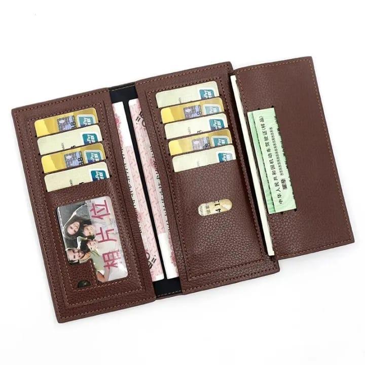 Men's Leather Bi-Fold Wallet - Stylish & Pocket Friendly, 1 Pc