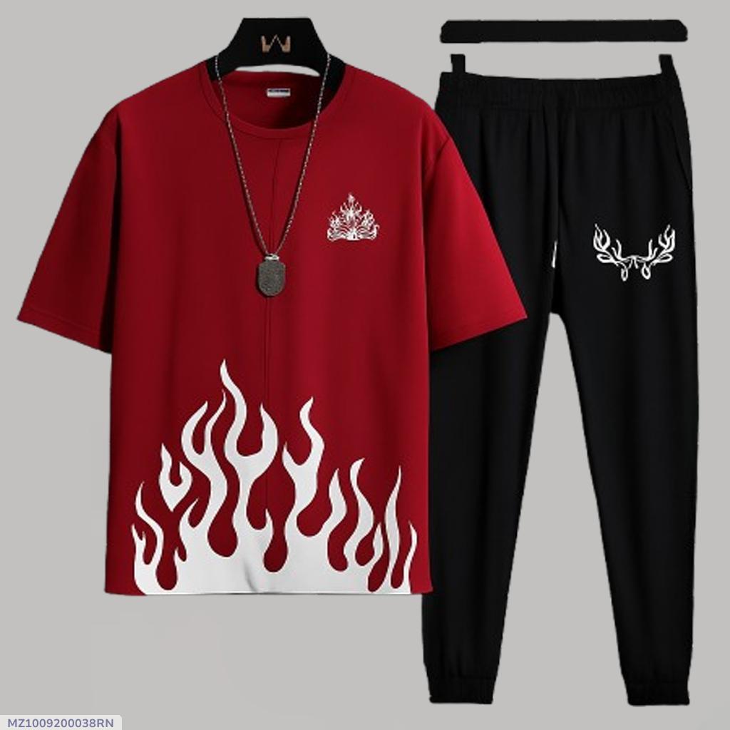 *Product Name*: 2 Pcs Men's Micro Plain Track Suit