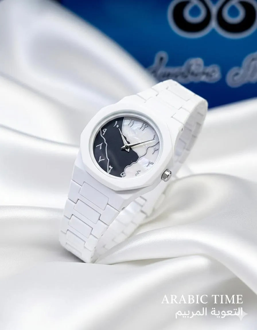 Stylish Arabic Aura Watch for Boys Featuring Durable Fiber Chain
