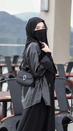 Chiffon 2 Pcs Hijab Set - Plain Design for Versatile Styling