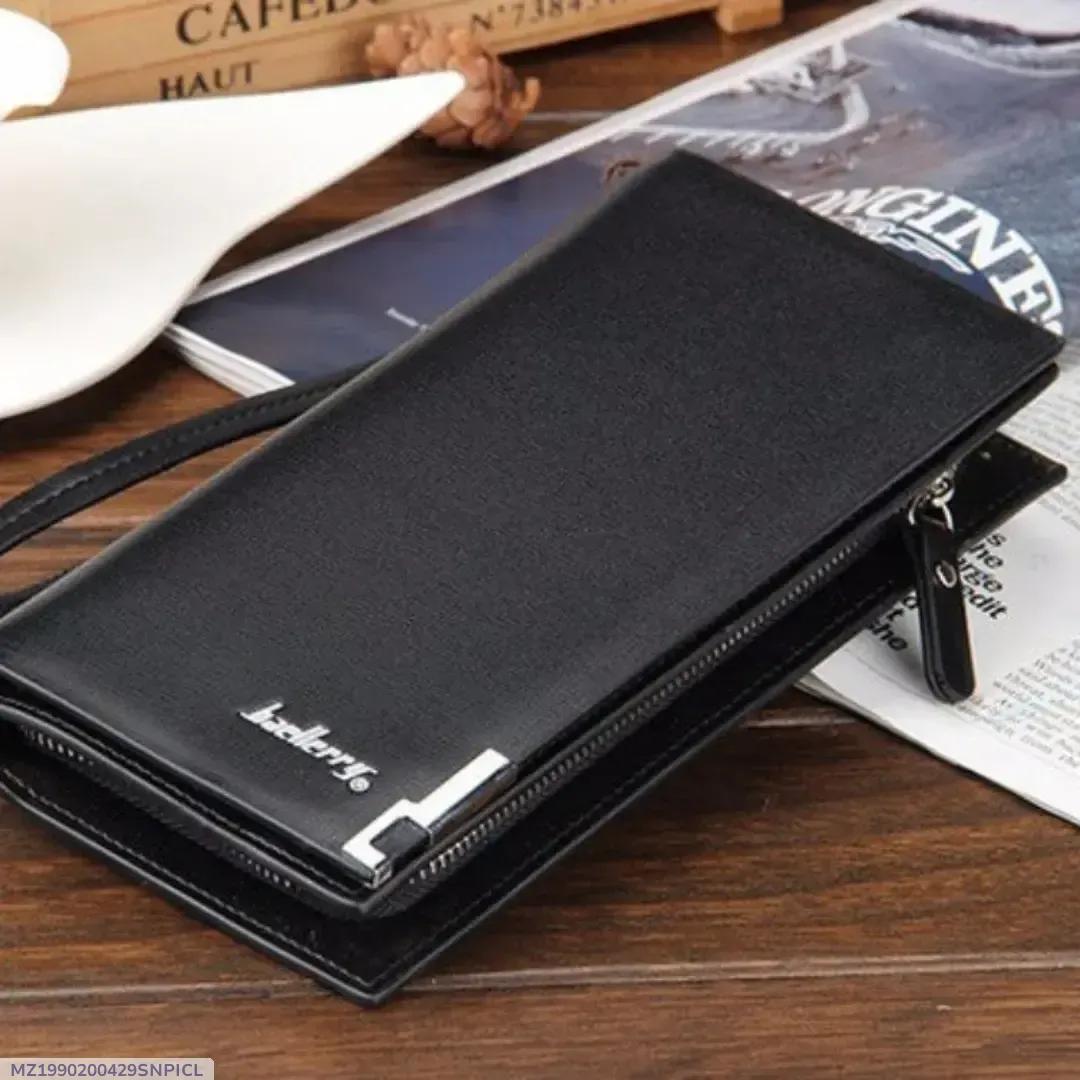 Men's Leather Bi-Fold Wallet - Stylish & Pocket Friendly, 1 Pc
