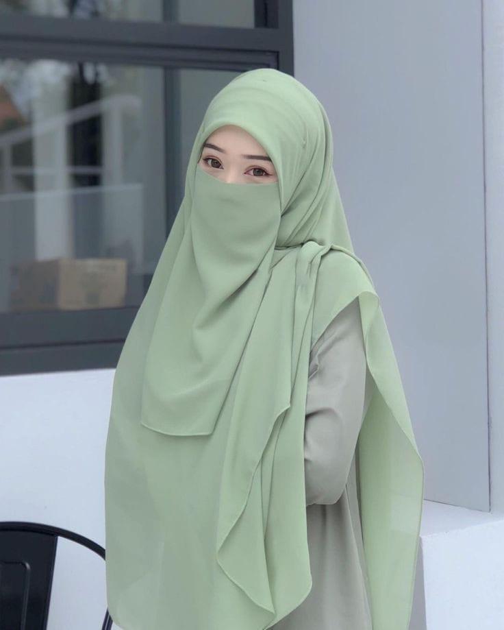 Chiffon 2 Pcs Hijab Set - Plain Design for Versatile Styling