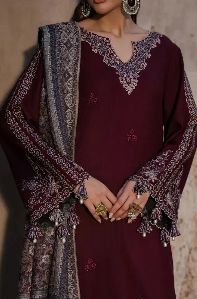 IZEL MOST TRENDING 3 Pcs Unstitched Embroidered Suit