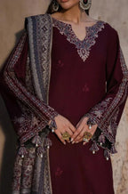 IZEL MOST TRENDING 3 Pcs Unstitched Embroidered Suit