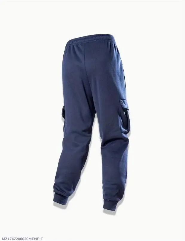 1 Pc Men's Fleece Plain Trouser