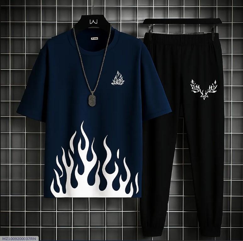 *Product Name*: 2 Pcs Men's Micro Plain Track Suit