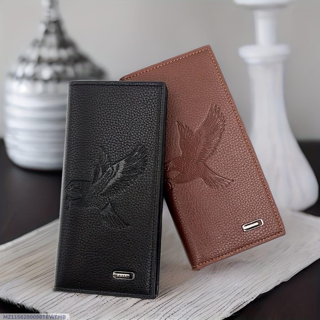 Men's Leather Bi-Fold Wallet - Stylish & Pocket Friendly, 1 Pc