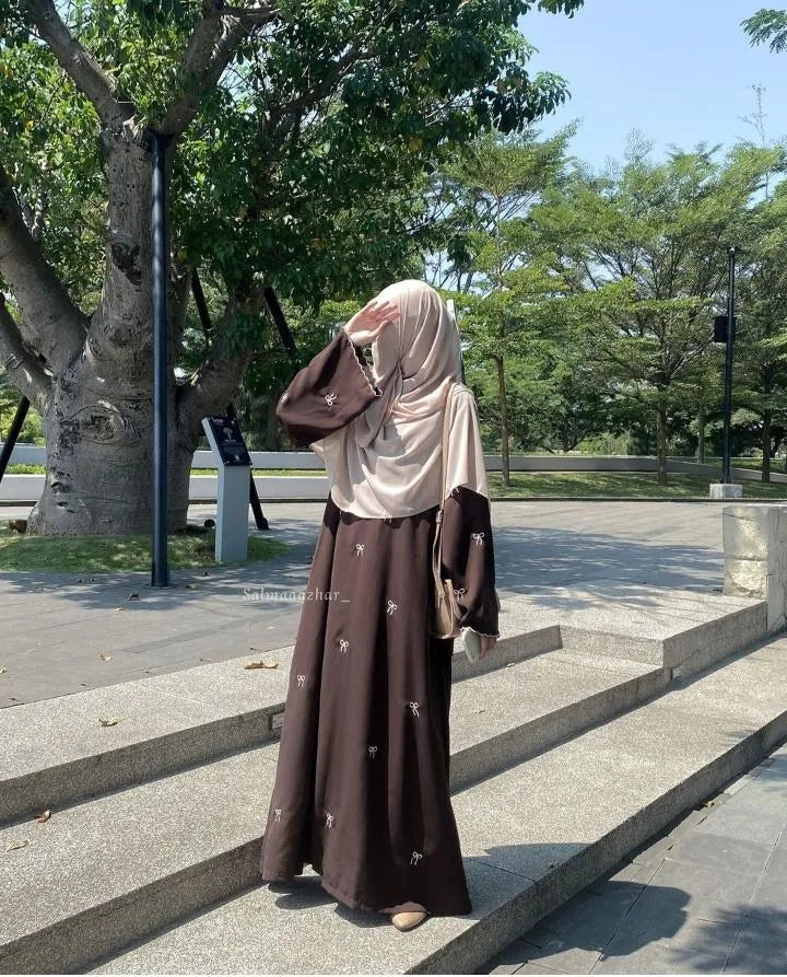 Georgette Embroidered Classic Abaya