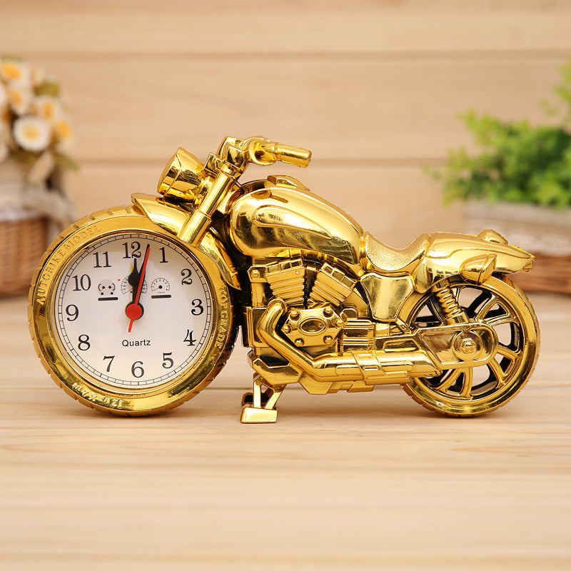 Motorcycle alarm clock shape creative retro home decoration super cool gift