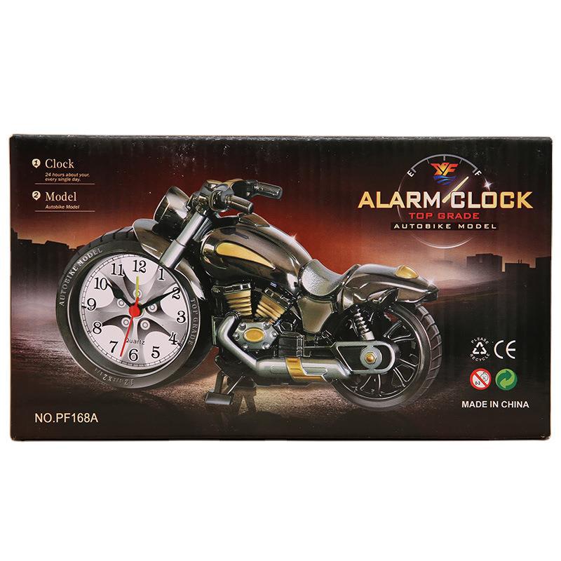 Motorcycle alarm clock shape creative retro home decoration super cool gift