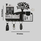 Modern Abstract 1 Pc Key Holder - Multi-Functional Mobile & Remote Organizer