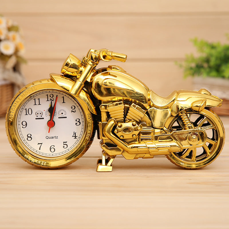 Motorcycle alarm clock shape creative retro home decoration super cool gift