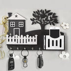 Modern Abstract 1 Pc Key Holder - Multi-Functional Mobile & Remote Organizer