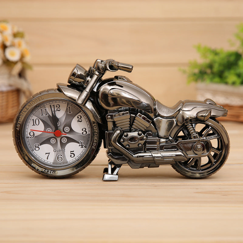 Motorcycle alarm clock shape creative retro home decoration super cool gift